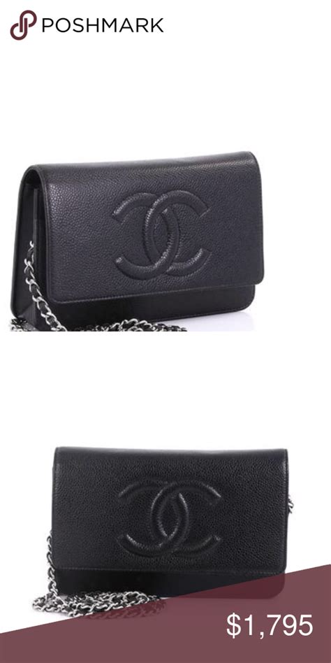 wallet on chain chanel porte|authentic chanel wallet on chain.